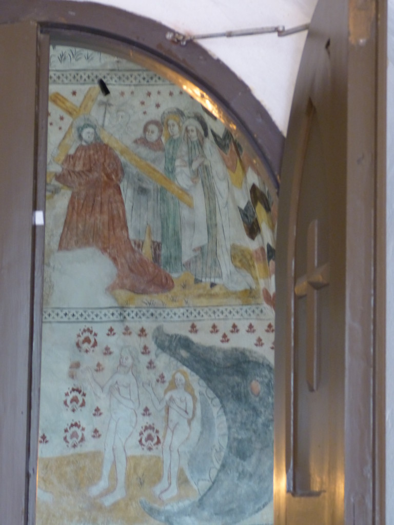 Seinämaalaus Kumlingen kirkossa